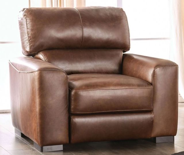 Furniture of America® Marsicano Cognac Accent Chair-1