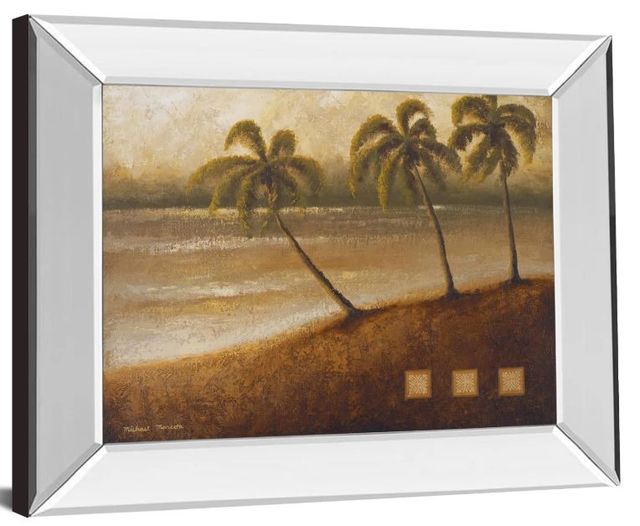 Classy Art Tropical Escape Il by Michael Marcon Mirror Framed Wall Art-1