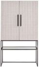 Universal Explore Home™ Dwell River Rock/Smoked Bronze Bar Cabinet-4