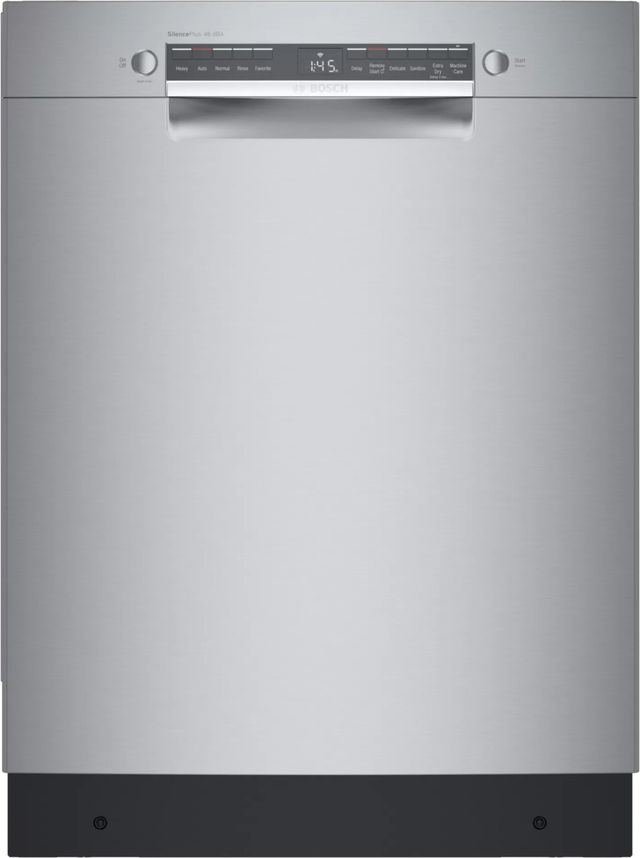 Bosch® 300 Series 24" Stainless Steel Front Control Built In Dishwasher-0