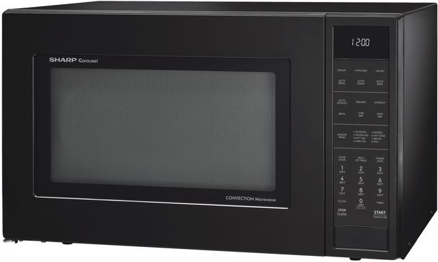 Sharp® 1.5 Cu. Ft. Black Countertop Microwave-2