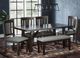 Jofran Inc. American Rustics 6-Piece Dark Brown/Gray Dining Set-1