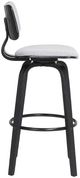 Armen Living Pico Light Gray/Black Swivel Counter Stool-2