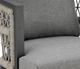 Armen Living Zella Black/Gray Aluminum/Fabric Outdoor Swivel Bar Stool-5