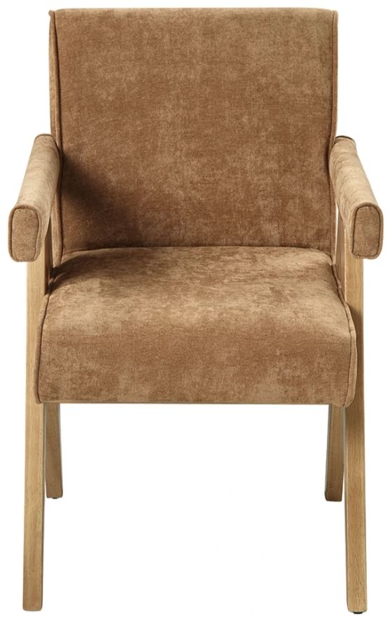 ACME Furniture Zoey 2-Piece Chocolate/Oak Arm Chair Set-3