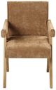 ACME Furniture Zoey 2-Piece Chocolate/Oak Arm Chair Set-3