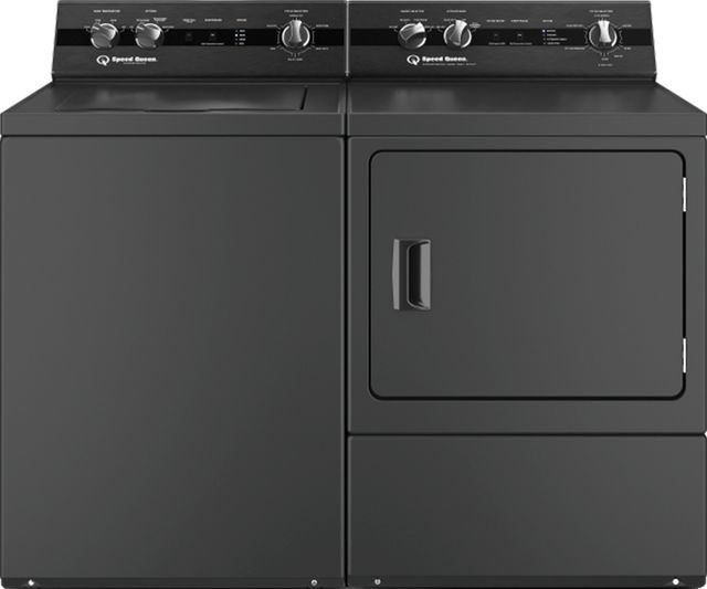 Speed Queen® Matte Black Laundry Pair