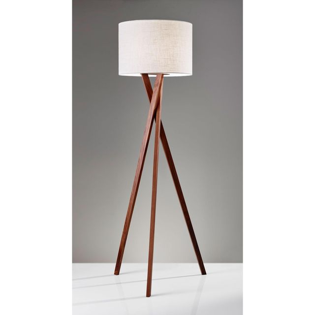 Adesso® Brooklyn Walnut Floor Lamp-2