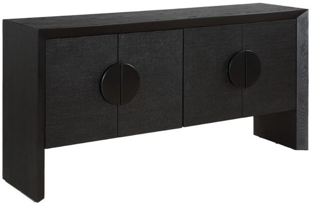 Uttermost® Williams Black 4-Door Cabinet-0
