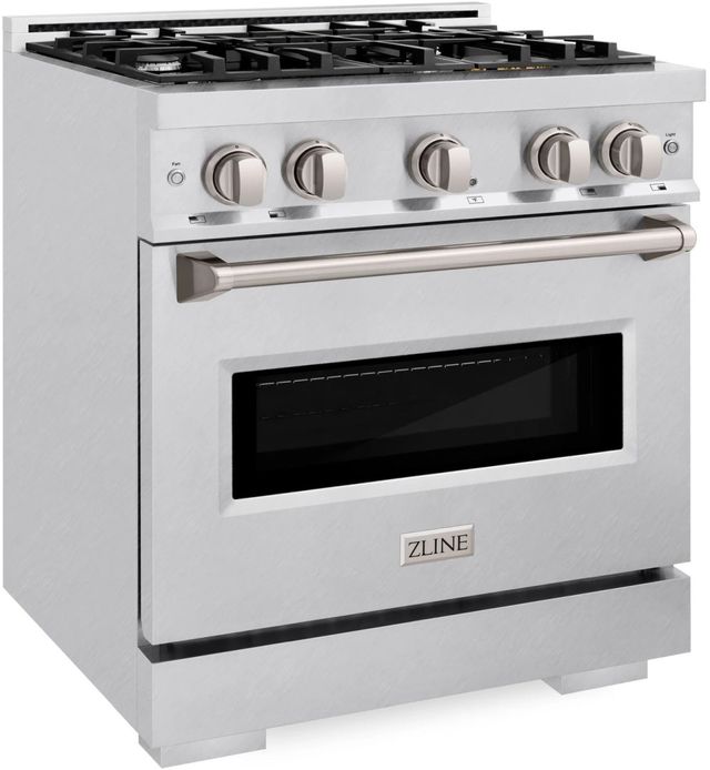 ZLINE Classic 30" Satin Stainless Steel Pro Style Dual Fuel Range-2