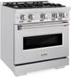 ZLINE Classic 30" Satin Stainless Steel Pro Style Dual Fuel Range-2