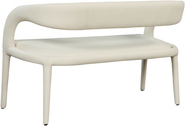 Meridian Furniture Sylvester Cream Bench-2