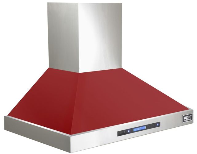Kucht Professional 30" Red Wall Mounted Range Hood-0
