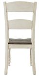 Jofran Inc. Madison County Brown/Vintage White Ladderback Dining Chair-3