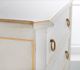 Modern History Somerset Bay Home Covington Brushed White/Gold Leaf Bedside Chest-1