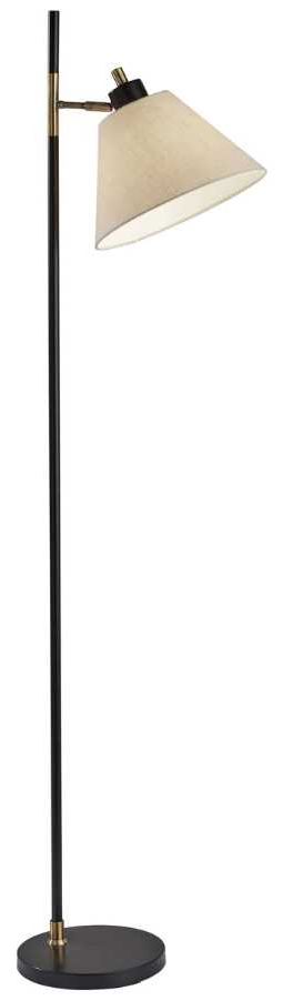 Adesso® Matthew Black Floor Lamp-0