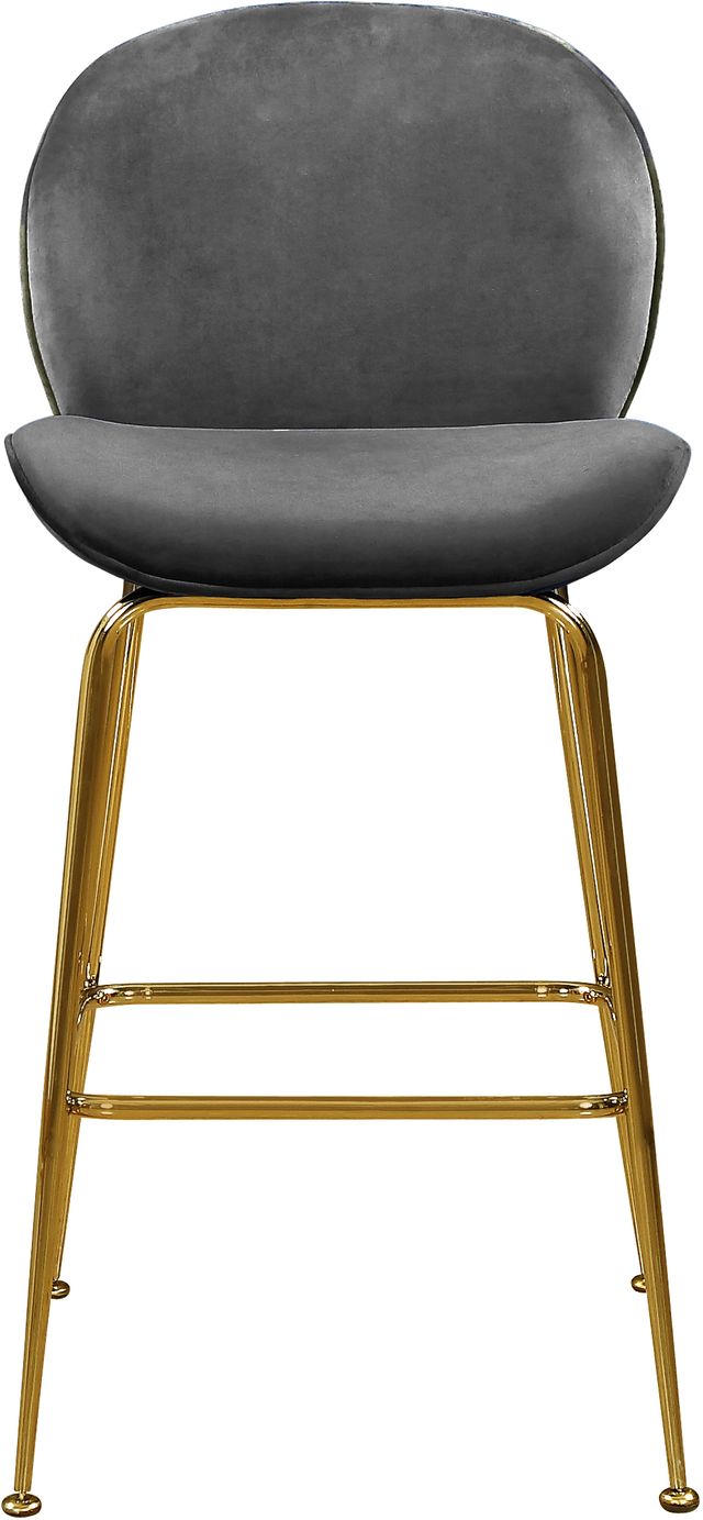 Meridian Furniture Paris Gray Velvet Counter Stool-2