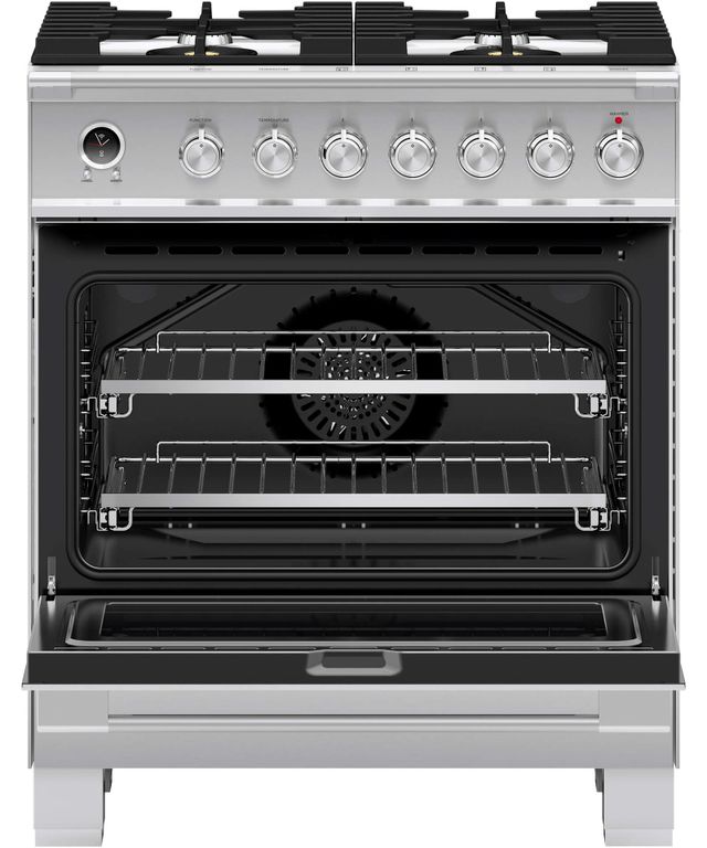 Cuisinière biénergie autoportante de 30 po Fisher & Paykel® série 9 de 3.5 pi³ - Acier inoxydable-2