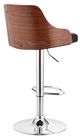 Armen Living Asher Black/Chrome Adjustable Bar Stool-3