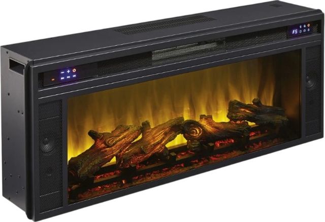 Signature Design by Ashley® Darborn Gray/Brown 88" TV Stand with Electric Fireplace-4