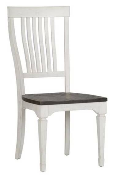 Liberty Furniture Allyson Park 5-Piece Charcoal/Wirebrushed White Rectangular Table Set-3