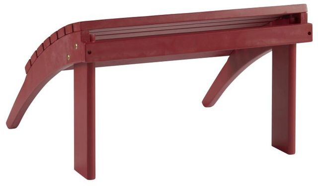 Linon Adirondack Red Ottoman-1