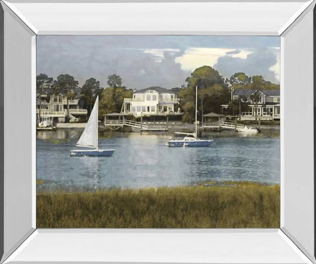 Classy Art Waterside Reflection by Alan Lambert Wall Art-0