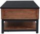 Signature Design by Ashley® Kallari Black Lift Top Cocktail Table with Warm Brown Base-3