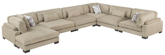 Homelegance® Tinley 6-Piece Brown Modular Sectional and Chaise-0