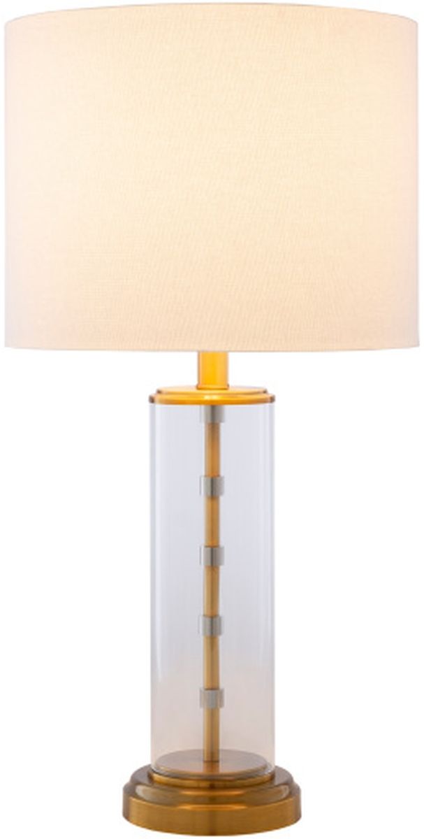 Surya Perdida Brass Two-Toned/White Lamp-1