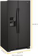 Whirlpool® 33" 21 Cu. Ft. Black Side-by-Side Refrigerator-3