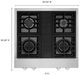 KitchenAid® 30" Stainless Steel Gas Rangetop-1