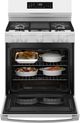 GE® 30'' White Freestanding Gas Range-3