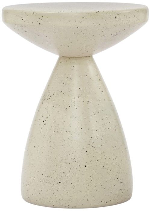 Meridian Furniture Anika Cream Terrazo End Table-1