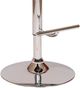 Armen Living Paris Chrome/Cream/Walnut Bar Stool-4