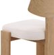 Dovetail Furniture Ian 2-Piece Cream/Natural Dining Chair Set-4