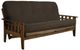 Kodiak Furniture Tucson Linen Charcoal/Rustic Walnut Full Futon with Mattress-0