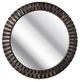 A & B Home Collins Black Round Accent Mirror-0