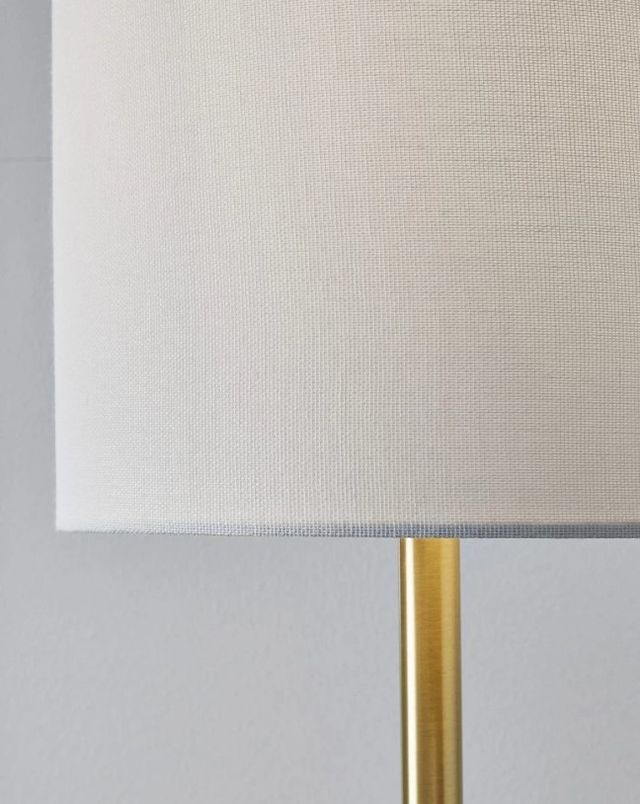 Signature Design by Ashley® Maywick White/Brass Desk Lamp-2