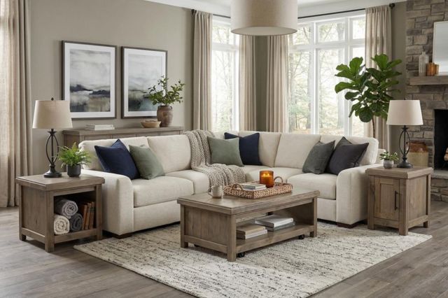 Legends Home Dakota Barnwood End Table-1