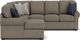 Flexsteel® Preston 4-Piece Silver Slate Left-Arm Facing Sectional and Chaise-4