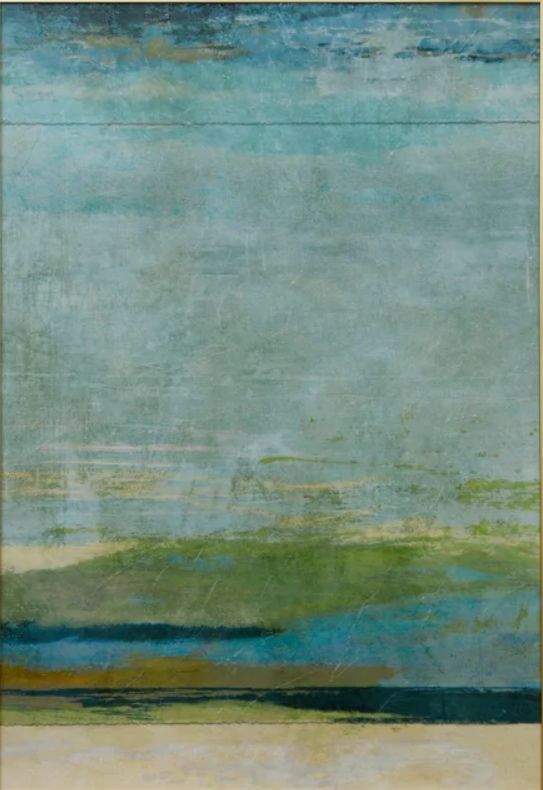 Stylecraft Blue/Chrome/Green Wall Art-1