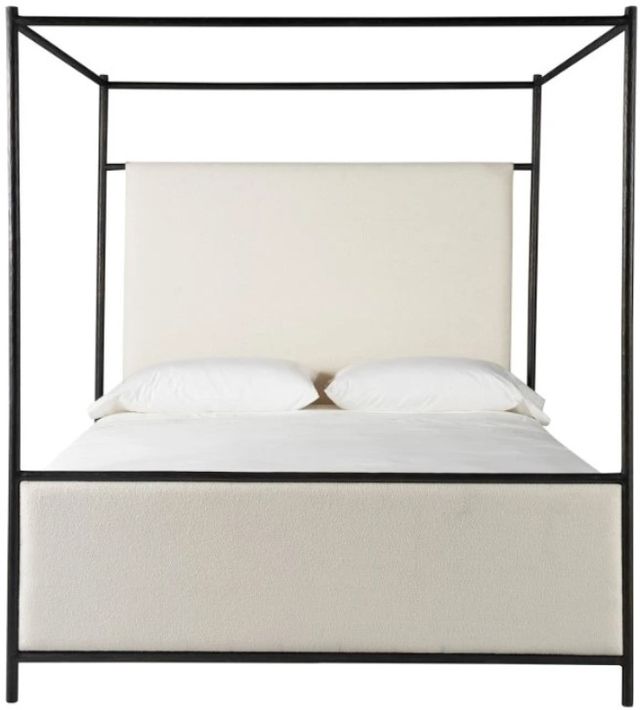 Universal Explore Home™ New Modern Berber Fleece/Bronze King Cascade Canopy Bed-2