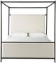 Universal Explore Home™ New Modern Berber Fleece/Bronze King Cascade Canopy Bed-2