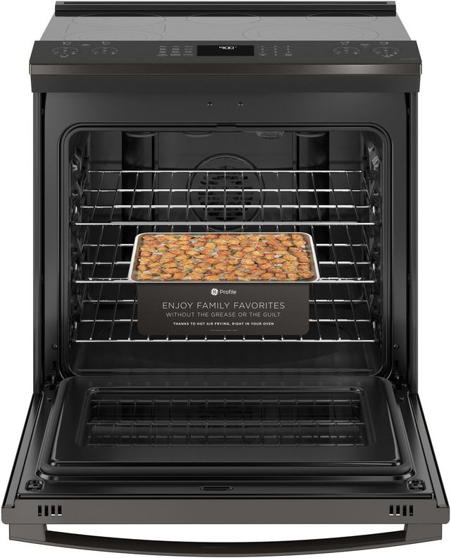 GE Profile™ 30" Fingerprint Resistant Black Stainless Slide-In Electric Range-3