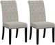 Coaster® Alana 2-Piece Sand Upholstered Tufted Side Chairs-4