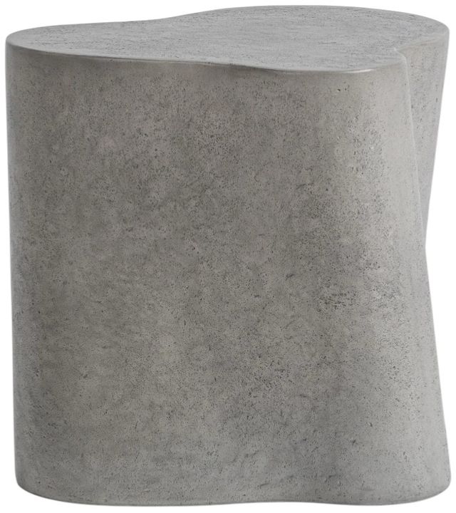 Classic Home Everson Dark Gray Concrete Outdoor Accent Table-2