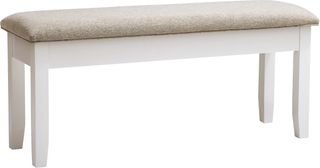 Powell® Jane Honey Brown/Vanilla White Storage Bench