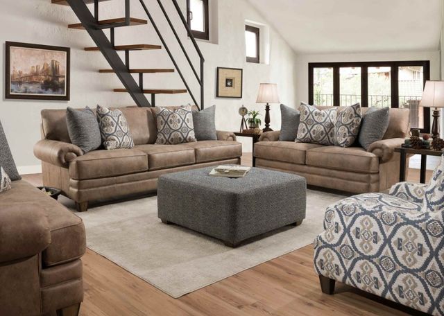 Franklin™ Sicily Chief Hazelnut 102" Sofa-1
