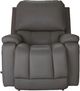 La-Z-Boy® Greyson Blue Grey Leather Manual Rocking Recliner-2